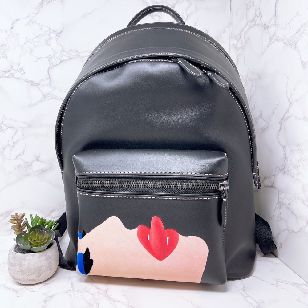 Coach Black Backpack with Artistic Design. Reposh . Received nwt!